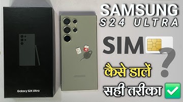 Samsung S24 Ultra mein SIM card kaise dalen ✅ how to insert SIM card in samsung galaxy s24 ultra 👍