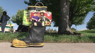 Local firefighters take part in 'Fill the Boot' fundraiser