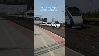 20911 Indore Nagpur Vande Bharat Express In Full Speed 130Kmph