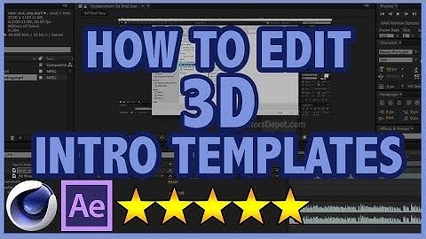 How to edit Cinema 4D and After Effects 3D Intro Templates (FULL TUTORIAL)