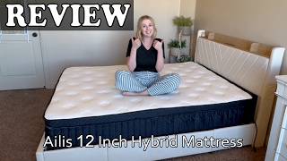 Ailis 12 Inch Hybrid Mattress Review - Is It Worth It? @Elliereview