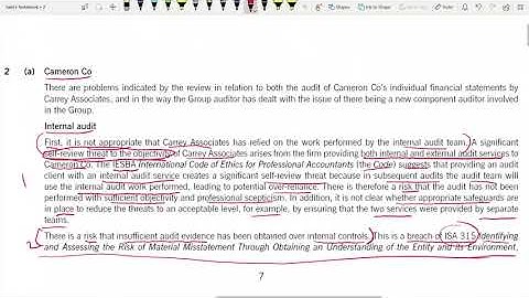 Advanced Audit & Assurance (AAA) Passing Techniques in Section B