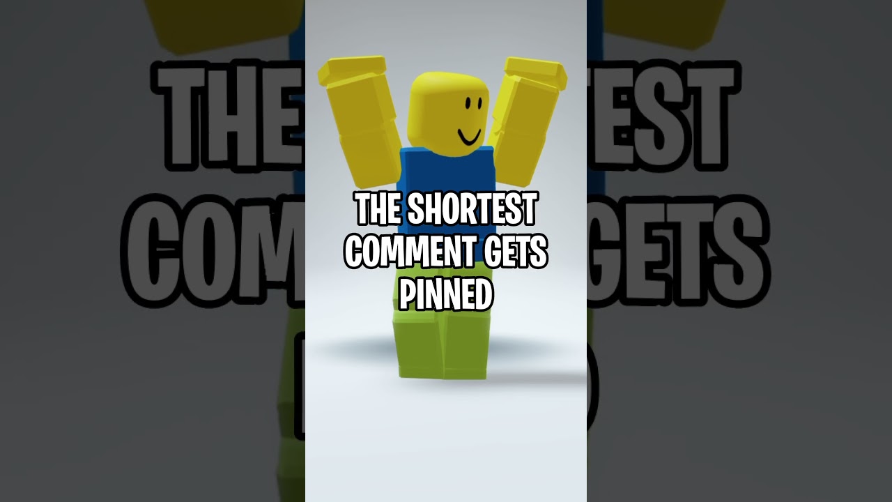 📍 The Shortest Comment Gets Pinned 📍 Roblox Trend Edit 2023