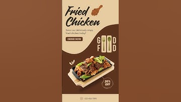 Digital Fried Chicken Menu Templates -#15