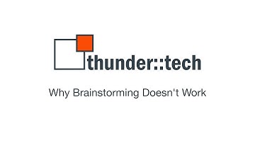 Why Brainstorming Doesn