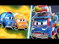 Super FIRE TRUCK fights fire to help his friends! | Cars & Trucks Rescue for Kids