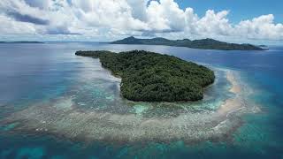Drone (Aerial) video of Siis (Tsis) Island found within Chuuk lagoon, Chuuk State