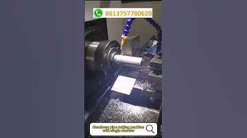 Aluminum pipe cutting machine with single chamfer