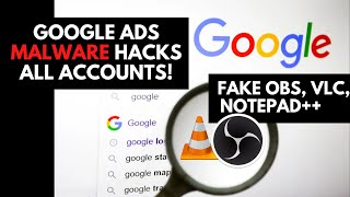 Malware in Google Ads: Fake OBS, VLC, Notepad++ screenshot 2