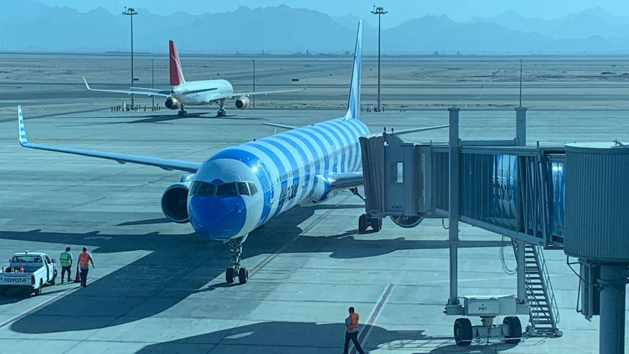 Condor Boeing B757-300 Take Off at Hurghada (Egypt) | Awesome spool up Rolls-Royce RB 211-535E4B