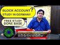 Block account for study in germany explained  euro education