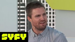 SYFY LIVE FROM COMIC-CON | Will Arrow's Stephen Amell Be On Men's Health Magazine Next?  | SYFY