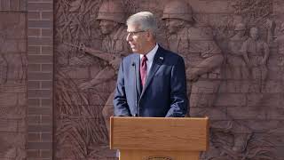 The Nebraska Military Department and city officials laid a wreath at the North Platte 20th Century