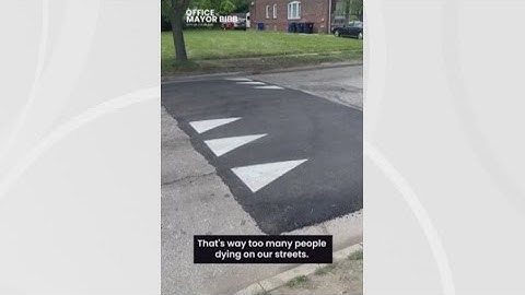Cleveland installs first of 100 asphalt speed tables to slow traffic, increase safety