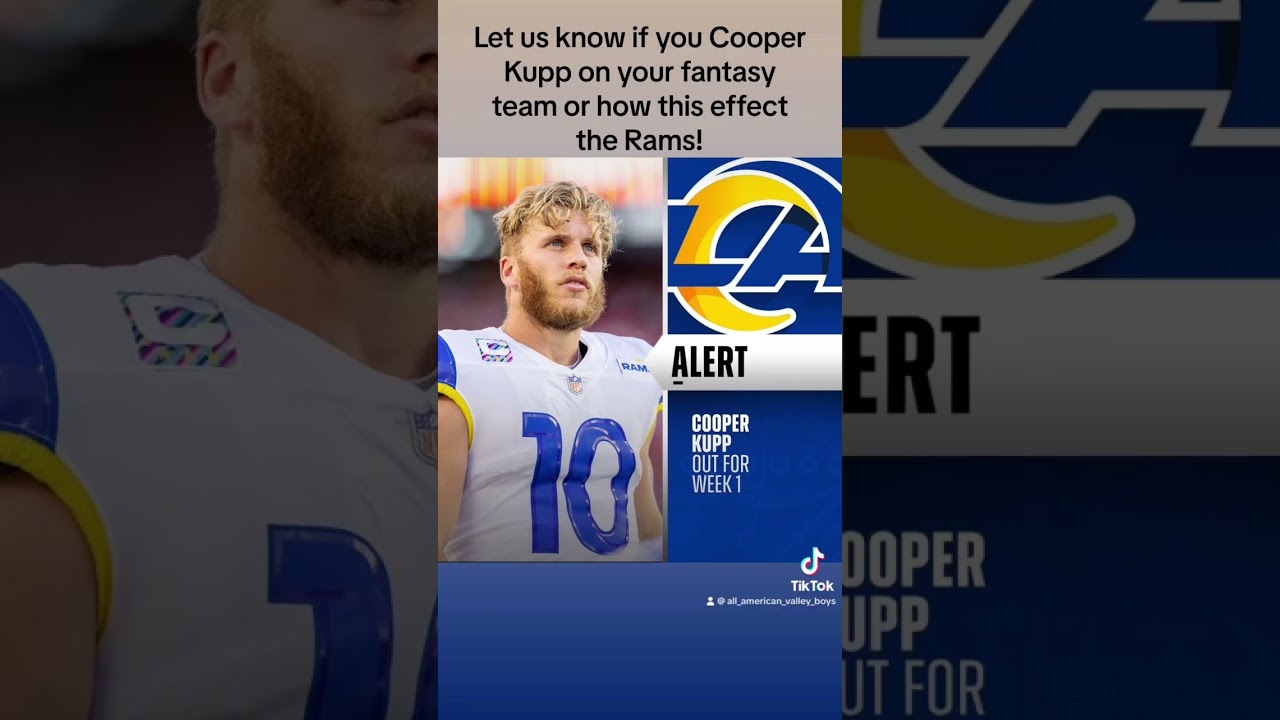 Let us know how Cooper Kupp’s injury effects the Rams early on! 