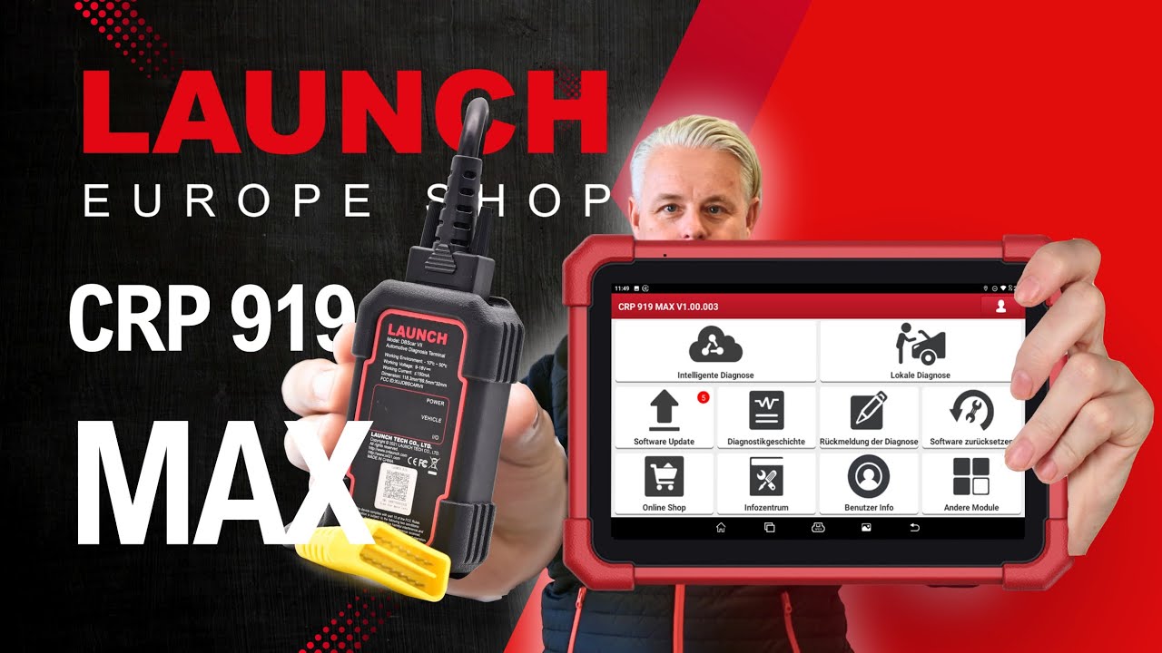 LAUNCH CRP 919 MAX einrichten - Deutsche Anleitung in 11 Minuten