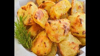 Healthy No Oil Crispy Roasted Potatoes