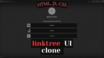 linktr.ee Ui Clone | HTML CSS JS