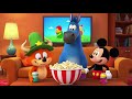 Mickey Mouse Meets Wander Over Yonder Watching TV Popcorn Soda