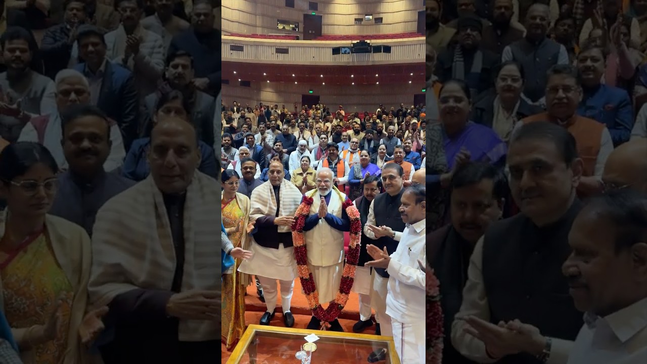 At the NDA Parliamentary Party Meet this morning!