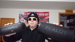 Zealot S56 🦨 vs Tribit XSound Mega 🧨 On A Ledge 🖼 Hand Held Bluetooth Speaker Showdown.