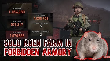 HOW I FARM KOEN AS A SOLO IN FORBIDDEN ARMORY | Arena Breakout Infinite Chill Gameplay #abi #chill