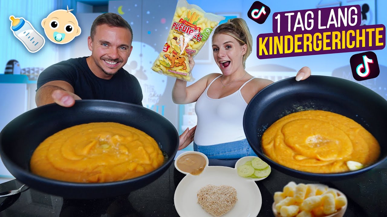 Wir essen 1 Tag lang nur TikTok Baby Essen 🍼👶🏼