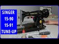 How to tune-up & clean a SINGER MODEL 15 Sewing Machines 15-91, 15-90 in 4K