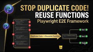 Day 6 : Video 4 -Playwright E2E Testing |Refactor Your Tests Like a Pro | Reuse methods in framework