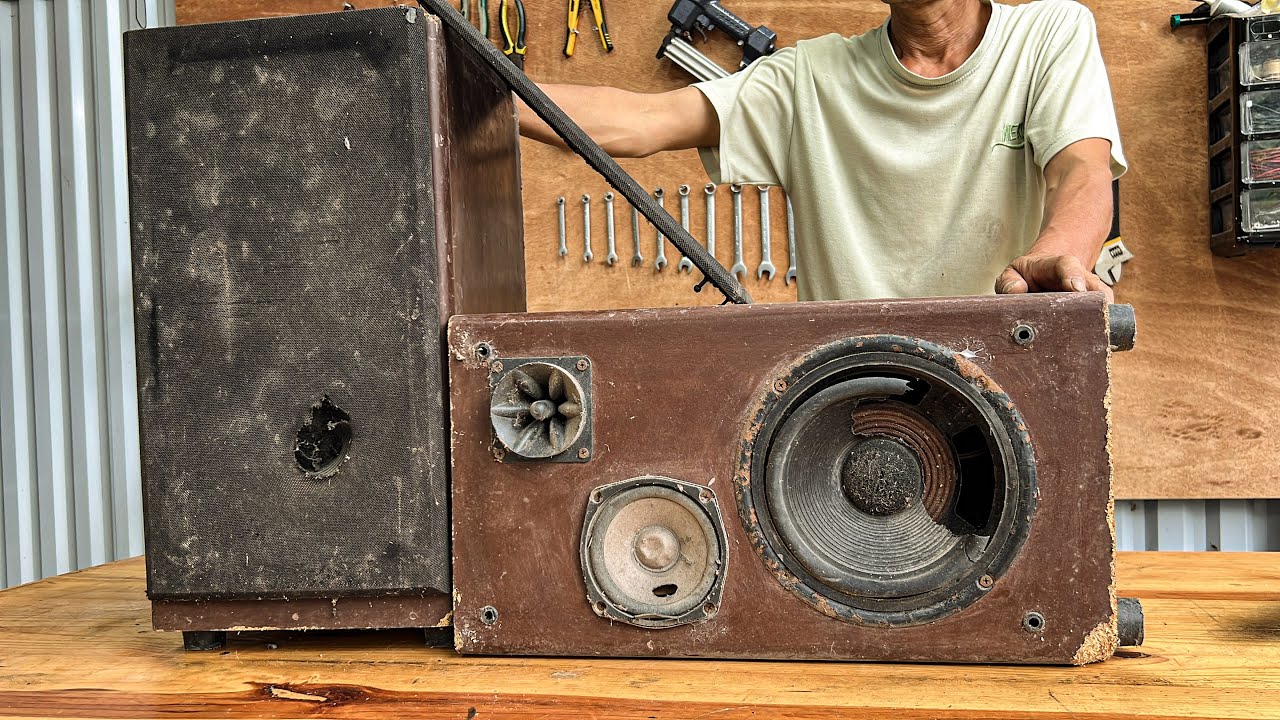 Restoring A Pair Of DecadesOld Speakers // Restoration Speakers For The Old Man Next Door YouTube