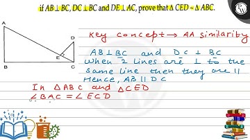 if \( A B \perp B C, D C \perp B C \) and \( D E \perp A C \), prove that \( \triangle C E D \si...