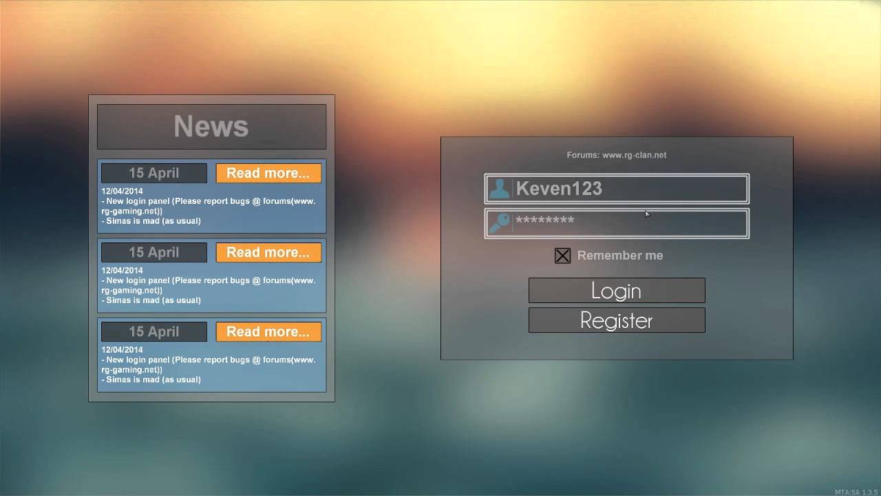Login panel show off - #Crusax - YouTube