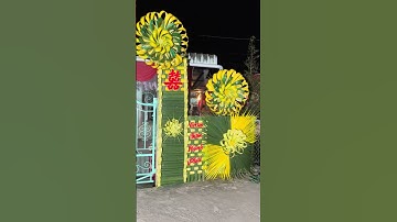 Thằng bạn cốt làm cổng cưới lá dừa cho khách ở Sa Đéc #shorts #congcuoiladua #ymt63