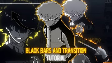 Black bars and transition tutorial | Alight motion | manga edit tutorial | blue lock |