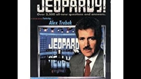 DOS Jeopardy! Featuring Alex Trebek 6th Run Game #1