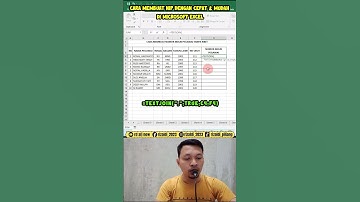 CARA MEMBUAT NIP OTOMATIS DI MS EXCEL #shorts