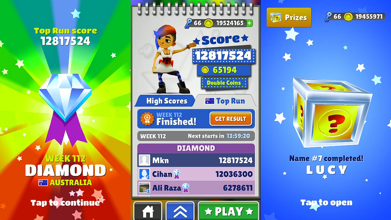 Subway Surfers - Ranking mundial (28/04/2016) 