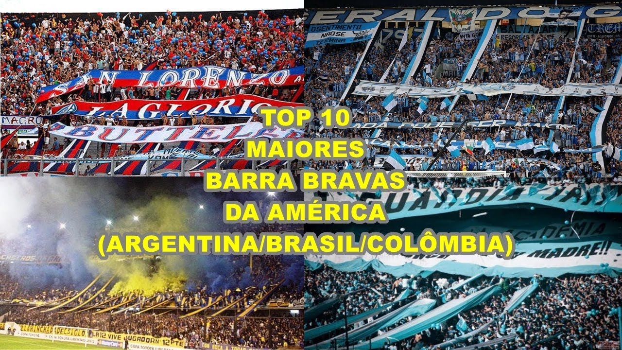 TOP 10 Barra Bravas da América (Argentina/Brasil/Colômbia/Uruguai)