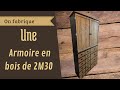 Comment je fabrique une armoire avec tiroirs et portes en bois de 2m20 ?