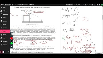 AP Physics C Mechanics 2019 Question 2 (Set 1)