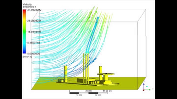 3D Simulation of Exhaust Gas Release on Offshore Platform CFD ANSYS