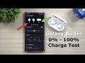 The Official Galaxy Buds+ Charging Test - Charged Only By The Case!