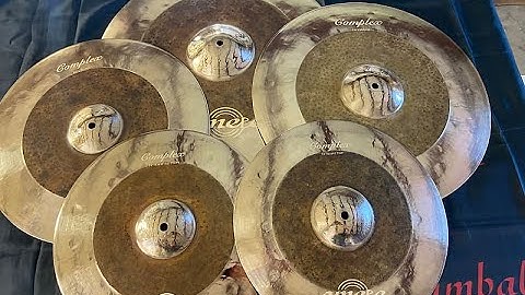 Omete Complex series cymbals with grams and Sound test by Saul from RL Drums!