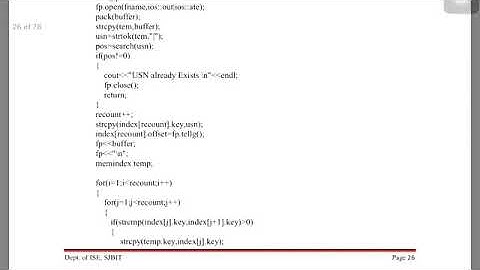 ISE-6-15ISL68-Program to implement simple index on primary key of student objects.