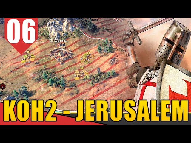 A Tomada de DAMASCUS - Knights of Honor 2 Jerusalem #06 [Gameplay PT-BR]