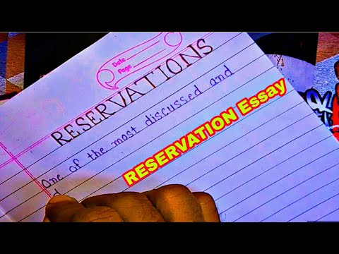 what is the reservation essay