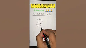 Prime Factorization Of 324 Maths Math 