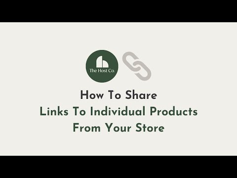 How To Share A Single Product URL