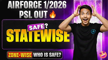 Airforce 1 2026 PSL Out | State Wise & Zone Candidates Safe? 🔥 Complete Analysis & Latest Update 🤩