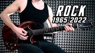 HISTORY OF ROCK - 1 Riff per Year from 1965 to 2022 - evolution of rock music timeline